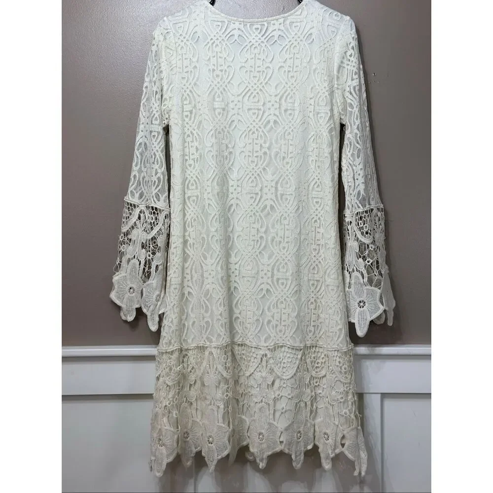 Latter Day Bride & Prom Your Moment Lace Long Sleeve Modest Dress Women's Medium